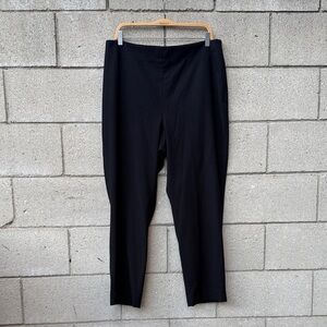 Black “Hollywood “ Pull On High Rise Side Zip Stretch
